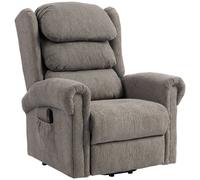 HOMCOM Power Lift Recliner Chair for Elderly with Remote Control, Dark Grey