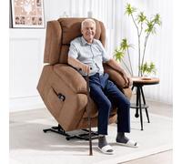 Homcom Power Lift Recliner Chair, Lift Chair For Elderly With Massage, Brown