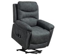 HOMCOM Power Lift Recliner Chair with Vibration Massage, Heat, USB - Grey