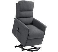 Homcom Power Lift Recliner Electric Reclining Chair With Remote Grey
