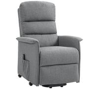 Homcom Power Lift Recliner Electric Reclining Chair With Remote In Grey Grey