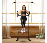 Homcom Power Tower Station Pull Up Bar W/adjustable Height For Home Gym Workout