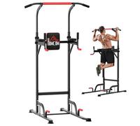 HOMCOM Power Tower Station Pull Up Bar for Home Gym Workout Equipment