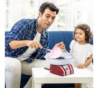 HOMCOM Professional Cotton Floss Machine Candy Maker Making Electric Sugar in Red HOMCOM Red