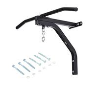 HOMCOM Punching Bag Hanger Wall Mount Bracket Frame Pull Up Bar Black | Kick Boxing MMA Training, Home Fitness Workout