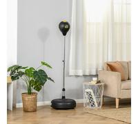 Homcom Punching Bag With Stand Boxing Bag Set With Adjustable Height In Black Black One Size