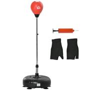 HOMCOM Punching Bag with Stand Speedball for Teens 133-151 cm | Freestanding Boxing Bag Set, Adjustable Height