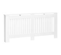 HOMCOM Radiator Cover Painted Slatted MDF Cabinet Lined Grill 172x19x81.5cm