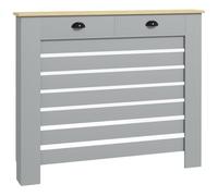 HOMCOM Radiator Cover with Drawer, MDF, Grey, Medium H:95.5/W:111/D:19 cm