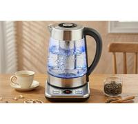 HOMCOM Rapid Boil Glass Electric Kettle