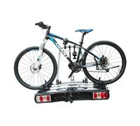 HOMCOM Bicycle Carrier Rear-mounted Bike Rack Rear Tow Bar Carrier Outdoor - Silver - 111cm×70cm×80cm