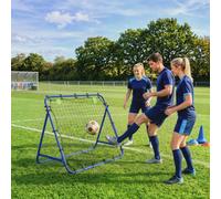 Homcom Rebounder Net Adults Football Training Aid Adjustable Blue