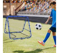 HOMCOM Rebounder Net Football Target Goal Play Training Adjustable Angles