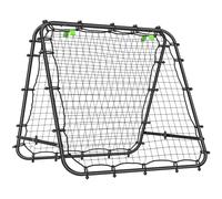 HOMCOM Rebounder Net Football Target Goal with Adjustable Angles in Black | Size: 100 cm HOMCOM Black 100 cm