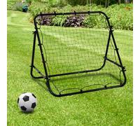 Rebounder Net Practise Football Kickback Target Goal Teens Adults Training HOMCOM Black One Size