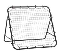 HOMCOM Sports Rebounder Net Goal for Kids and Adults - Black, Black