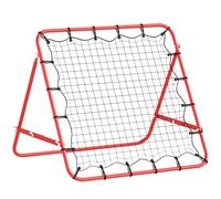 HOMCOM Rebounder Net Practise Kickback Target Goal with 5 Angles, for Teens, Adults, Softball, Football Training, Red
