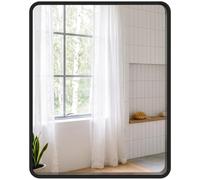HOMCOM Rectangular Wall Mirror Decorative Mirror Metal Frame 50 x 40 cm | Modern, Living Room, Entryway, Bedroom, Hallway