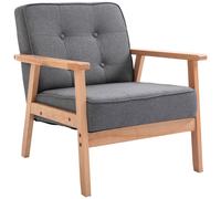 HOMCOM Retro Wooden Armchair