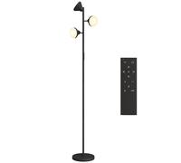 Portland 3 Rotatable Head RGB LED Black Floor Lamp - Size: 170 x 25 x 25cm - Wilko