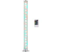 HOMCOM RGB Floor Lamp, Dimmable Corner Lamp with Remote Control & 16 Colours Effects, LED Modern Mood Lighting for Living Room Bedroom Gaming Room, Max Power 5W