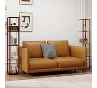 HOMCOM RGB LED Floor Lamp with Shelves & Remote Control for Bedroom in Dark Brown HOMCOM Dark Brown