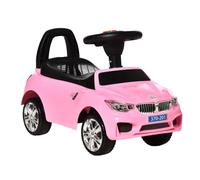 HOMCOM Ride on Car Toddler Walker Foot to Floor for 1.5-3 Years Old Pink | Sliding Car Slider, Horn Music, Working Lights, Under Seat Storage