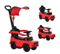 HOMCOM 3 in 1 Kids Children Ride on Push Car G350 Licensed Walker Red