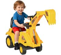 HOMCOM 2 in 1 Kids Ride On Tractor with Buckle, for 1.5-4 Years Old, Yellow