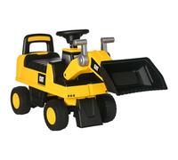 HOMCOM Ride on Tractor, CAT Licensed Kids Ride On Digger Excavator, Construction Toy Car with Adjustable Bucket, Horn, for Ages 1.5-3 Years