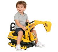 HOMCOM Ride On Tractor, Toddler Ride On Digger Toy with Adjustable Arm & Manual Shovel, Pretend Play Construction Truck for Boys Girls 18-48 Months