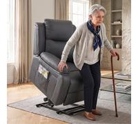 Homcom Riser And Recliner Chair Power Lift Recliner With Remote, Dark Grey