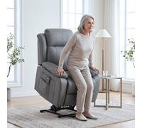 HOMCOM Riser and Recliner Chair with Massage, Electric Lift Chair, Grey