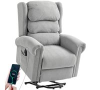 Homcom Power Lift Recliner Chair For Elderly With Remote Control, Grey