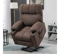 HOMCOM Heavy Duty Riser And Recliner Chair Lift Chair For The Elderly, Brown