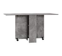 HOMCOM Rolling Drop Leaf Dining Table Folding Kitchen Table with Open Shelves