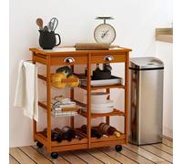 Homcom Rolling Kitchen Cart