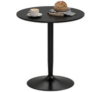 HOMCOM Round Dining Table with Steel Base - Non-slip Pad for Living Room | TJ Hughes