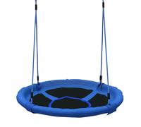 HOMCOM Round Nest Seat Swing Kids Game Spin Rope Playground Steel Playroom