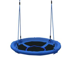 HOMCOM Round Nest Seat Swing Kids Game Spin Rope Playground Steel Playroom