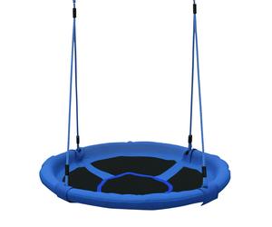 HOMCOM Round Swing Kids Game Spin Rope Playground Steel φ100cm Playroom