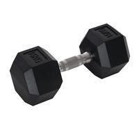 HOMCOM Rubber Dumbbell Weights Body Power Hex Home Gym Exercise Workou