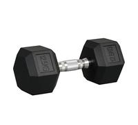 Single Rubber Hex Dumbbell Encased Ergo Weights Home Exercise Gym Fitness