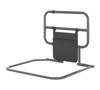 Homcom Folding Bed Rail For Elderly Safety Bed Assist Bar W/ Pocket For Adults