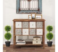 HOMCOM Set of 2 Artificial Topiary Cypress Ball Trees with Pot and Pebbles | TJ Hughes