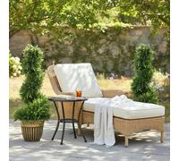 HOMCOM Set of 2 Potted Artificial Plants, Topiary Spiral Cypress Trees, 90cm - 30cm x 30cm x 90cm - 2 - PE, Steel