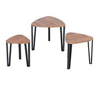 Homcom Set of 3 Coffee Table Grain 454 x 54.2 x 542 mm