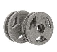 HOMCOM Set of 4 Cast Iron Weight Plate for 2 inch/5cm hole Dumbbell Handle Bar 15kg Dumbbell Plates Barbell Weight 2 x 5kg, 2 x 2.5kg