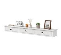 Homcom Shelf Wall-Mounted 93 X 15 X 10 Cm White