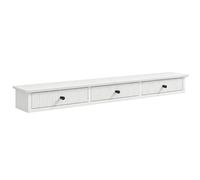 HOMCOM Shelf Wall-Mounted Storage Shelf Shelving Unit MDF 93 x 15 x 10 cm Entryway Kitchen Living Room, White